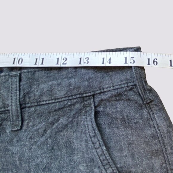 Levi Strauss & Co. Chino Shorts Cotton Linen Chambray Men's Size 30 Gray Color - Picture 8 of 12